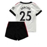 Manchester United Jadon Sancho #25 Fußballbekleidung Auswärtstrikot Kinder 2022-23 Kurzarm (+ kurze hosen)